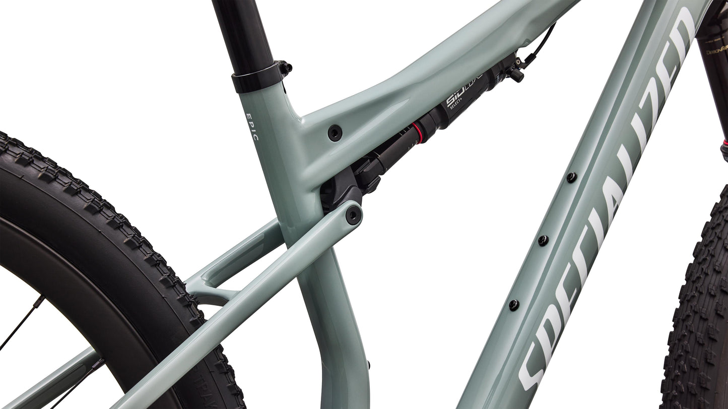 2027 Specialized Epic 9 Expert - Gloss Agave Grey / Metallic White Silver
