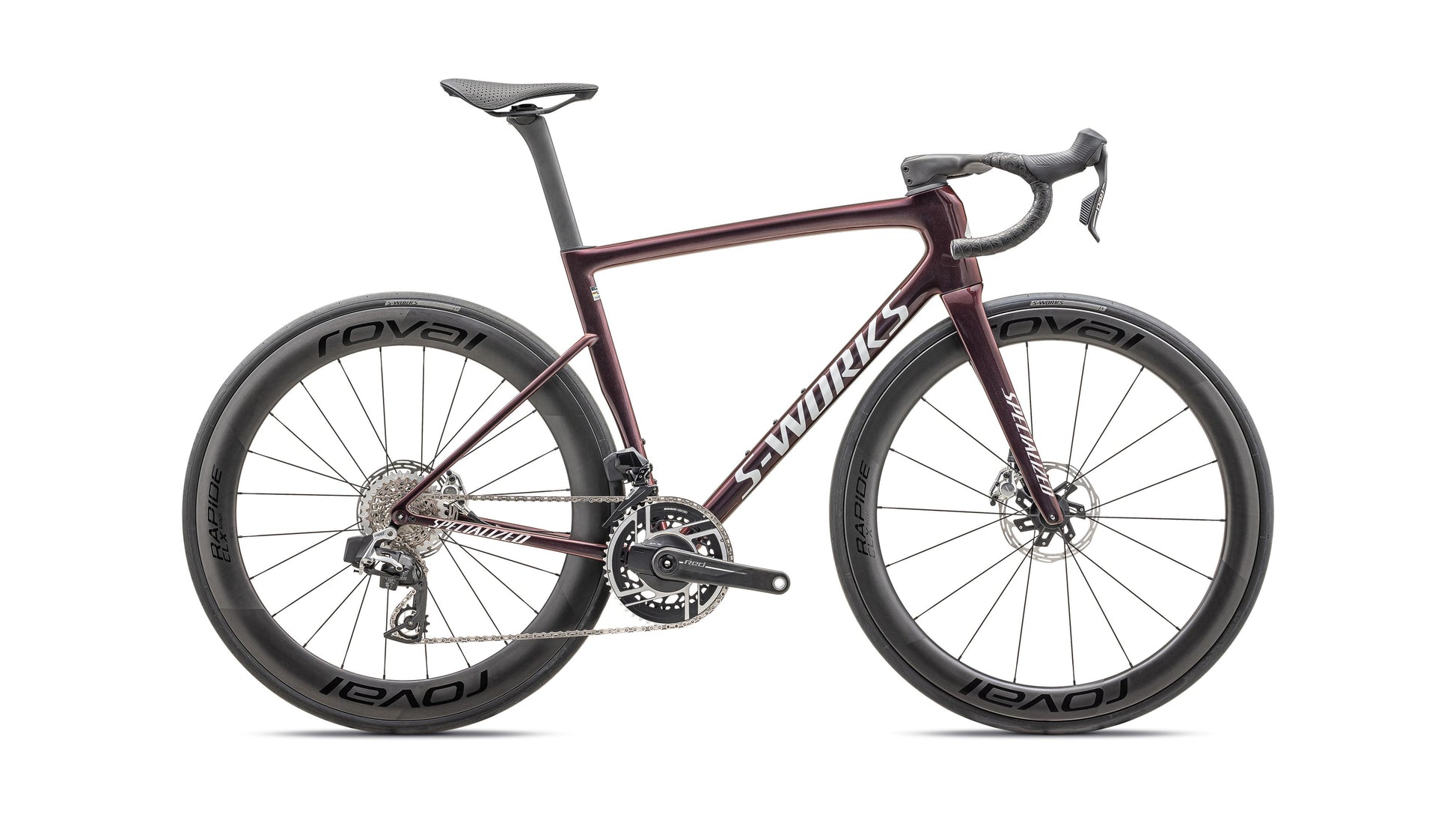 2025 Specialized S-Works Tarmac SL8 SRAM RED AXS Gloss Cypress Metallic Magenta To Gold Pearl Satin Black Metallic 44