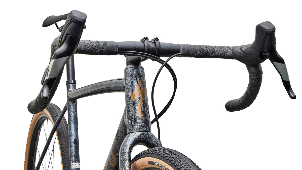 2027 Specialized Crux DSW Comp - SRAM Apex XPLR - Deep Marine Metallic / Burnt Gold Metallic