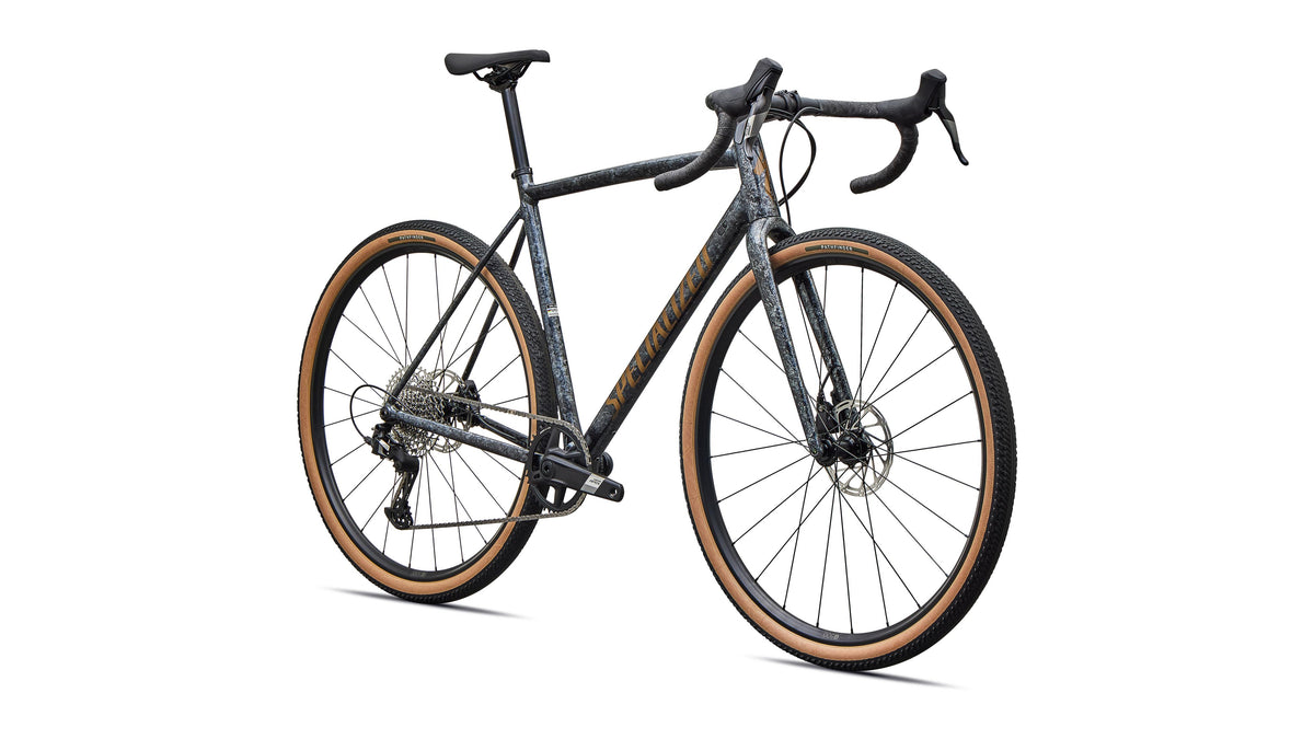 2027 Specialized Crux DSW Comp - SRAM Apex XPLR - Deep Marine Metallic / Burnt Gold Metallic