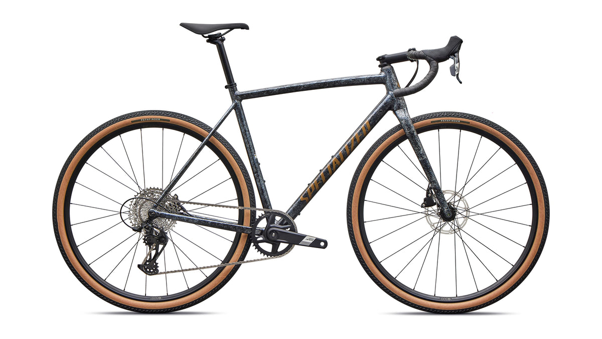 2027 Specialized Crux DSW Comp - SRAM Apex XPLR - Deep Marine Metallic / Burnt Gold Metallic