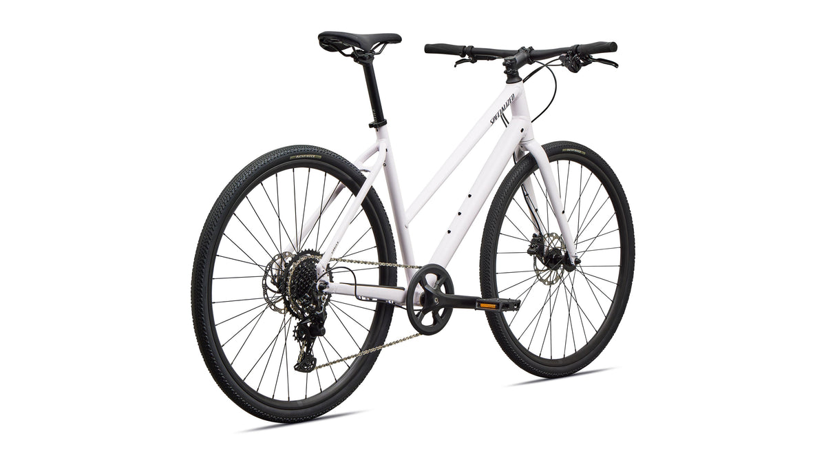 2027 Specialized Sirrus X 2.0 Step-Through - Gloss Rose Shimmer / Metallic Obsidian Frost Reflective