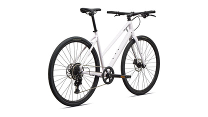2027 Specialized Sirrus X 2.0 Step-Through - Gloss Rose Shimmer / Metallic Obsidian Frost Reflective