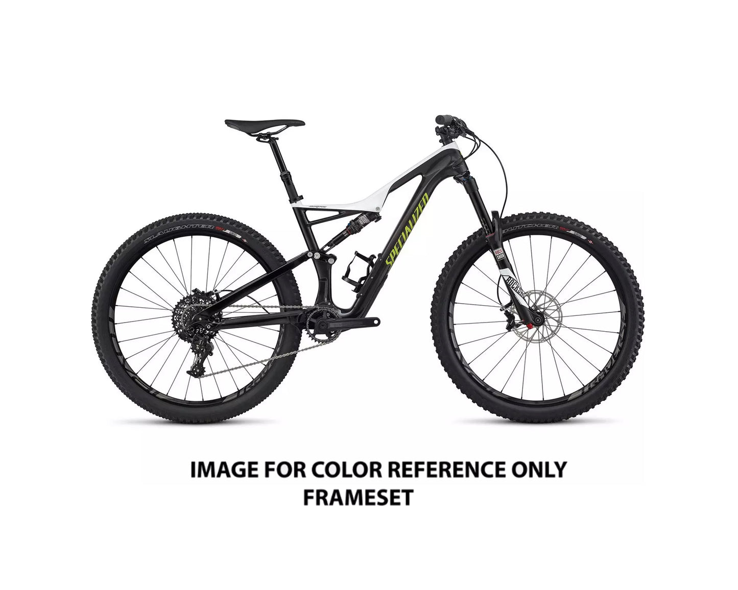 2017 Specialized Stumpjumper FSR Expert Carbon 650B (FRAMESET ONLY) Wht/Carb/Hyp MD