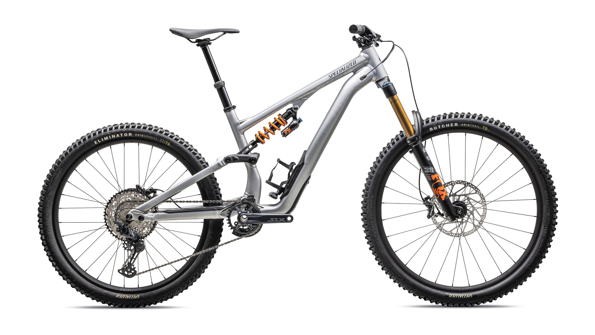 Stumpjumper 15 Fox Coil Alloy S6 / Satin Brushed Aluminum / Cast Blue