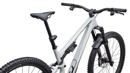 2027 Specialized S-Works Stumpjumper 15 EVO - Gloss Metallic White Silver / Smoke Liquid Metal