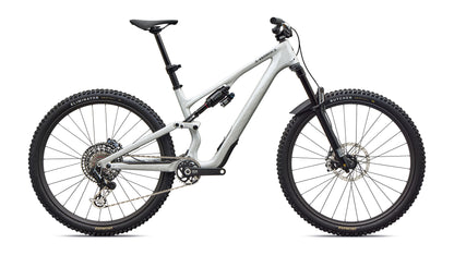 2027 Specialized S-Works Stumpjumper 15 EVO - Gloss Metallic White Silver / Smoke Liquid Metal
