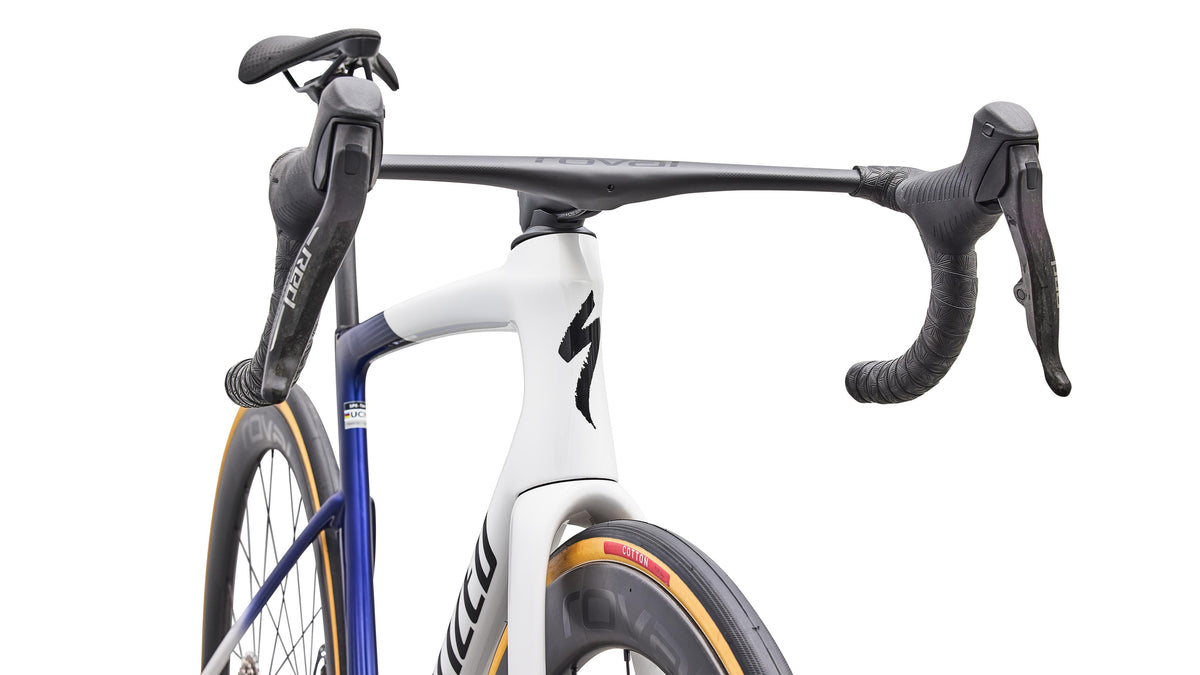 2027 Specialized Tarmac SL9 S-Level - SRAM RED AXS -  Gloss White / Majesty Blue Metallic / Black