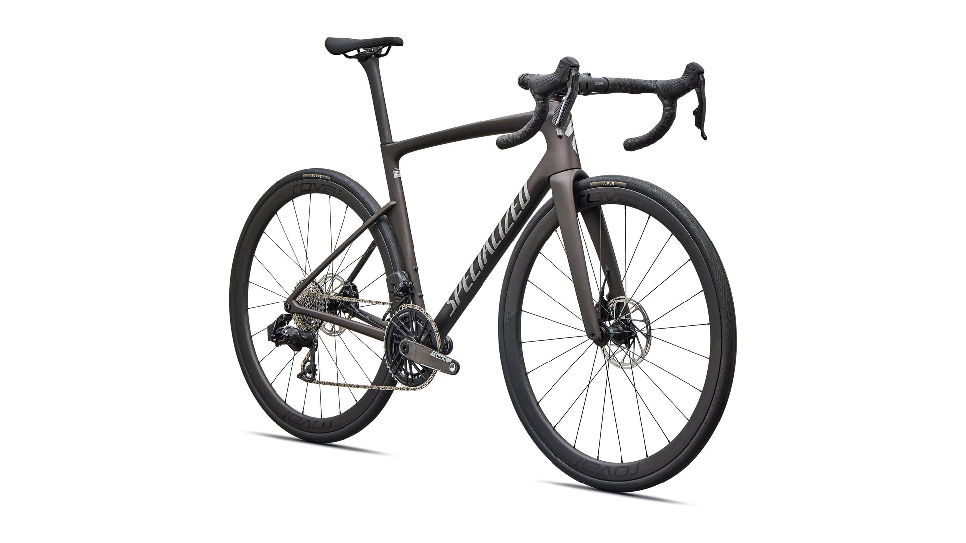 2027 Specialized Tarmac SL9 Expert - SRAM Force AXS - Satin Warm Smoke Metallic / Silver Dust