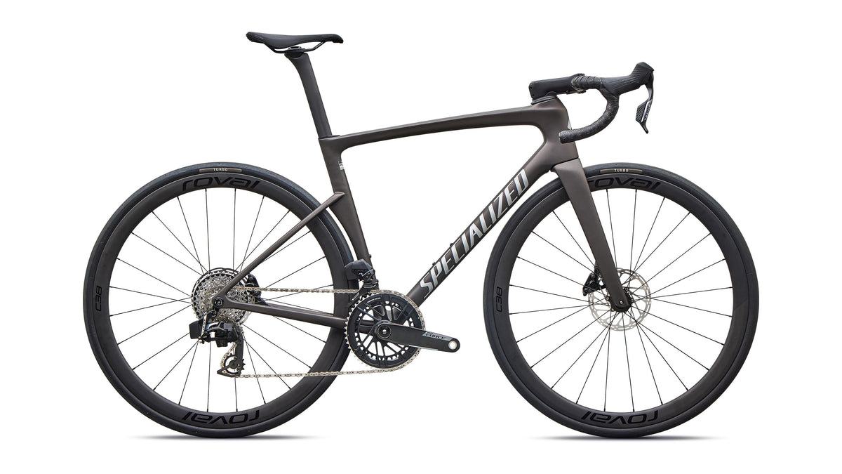 2027 Specialized Tarmac SL9 Expert - SRAM Force AXS - Satin Warm Smoke Metallic / Silver Dust