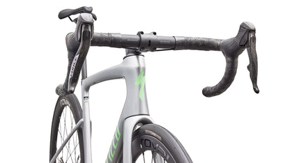 2027 Specialized Tarmac SL9 Expert - SRAM Force AXS - Gloss Silver Dust / Powder Lime