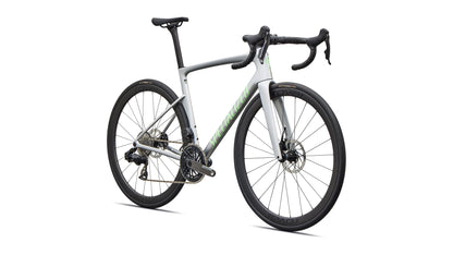 2027 Specialized Tarmac SL9 Expert - SRAM Force AXS - Gloss Silver Dust / Powder Lime