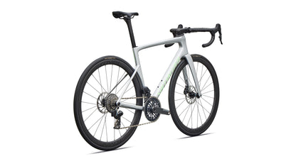 2027 Specialized Tarmac SL9 Expert - SRAM Force AXS - Gloss Silver Dust / Powder Lime