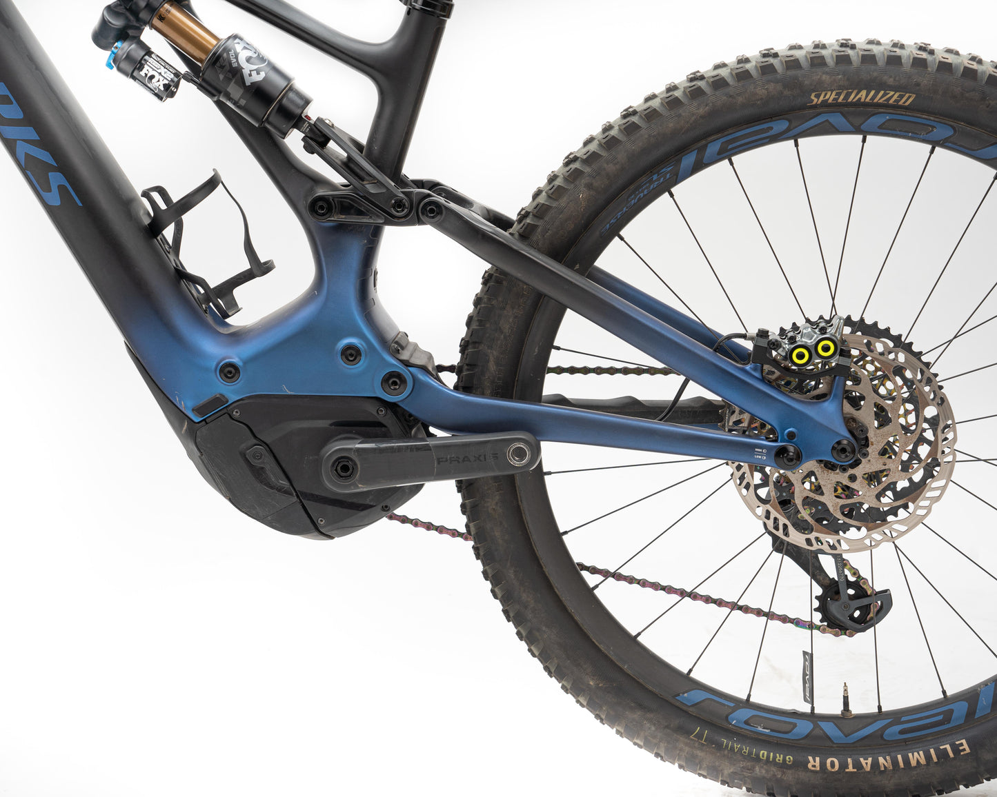 [Pre-Owned] Specialized 2022 Levo S-Works Carbon - Blugstprl/Blk/Ltsil S4