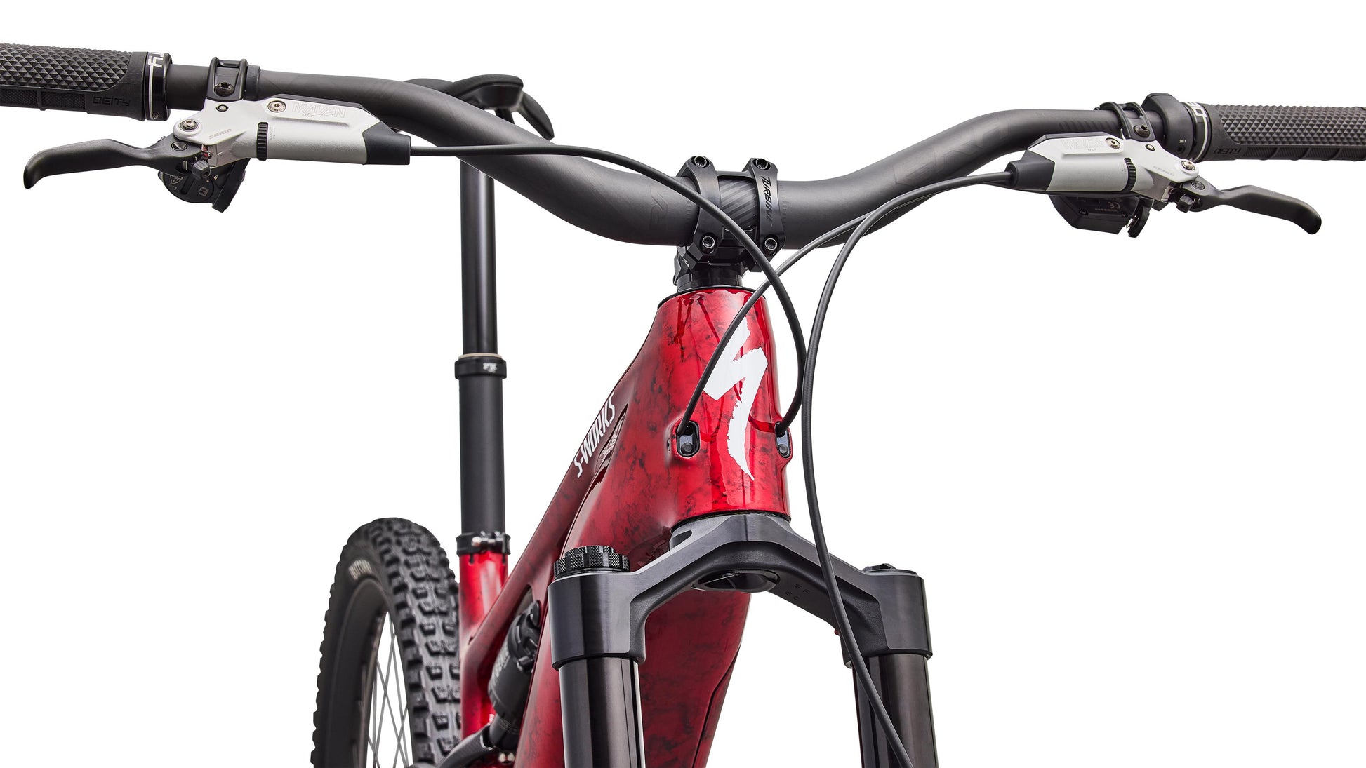 2027 Specialized S-Works Turbo Levo 4 - Gloss Red Tint / Silver Dust / Metallic White Silver