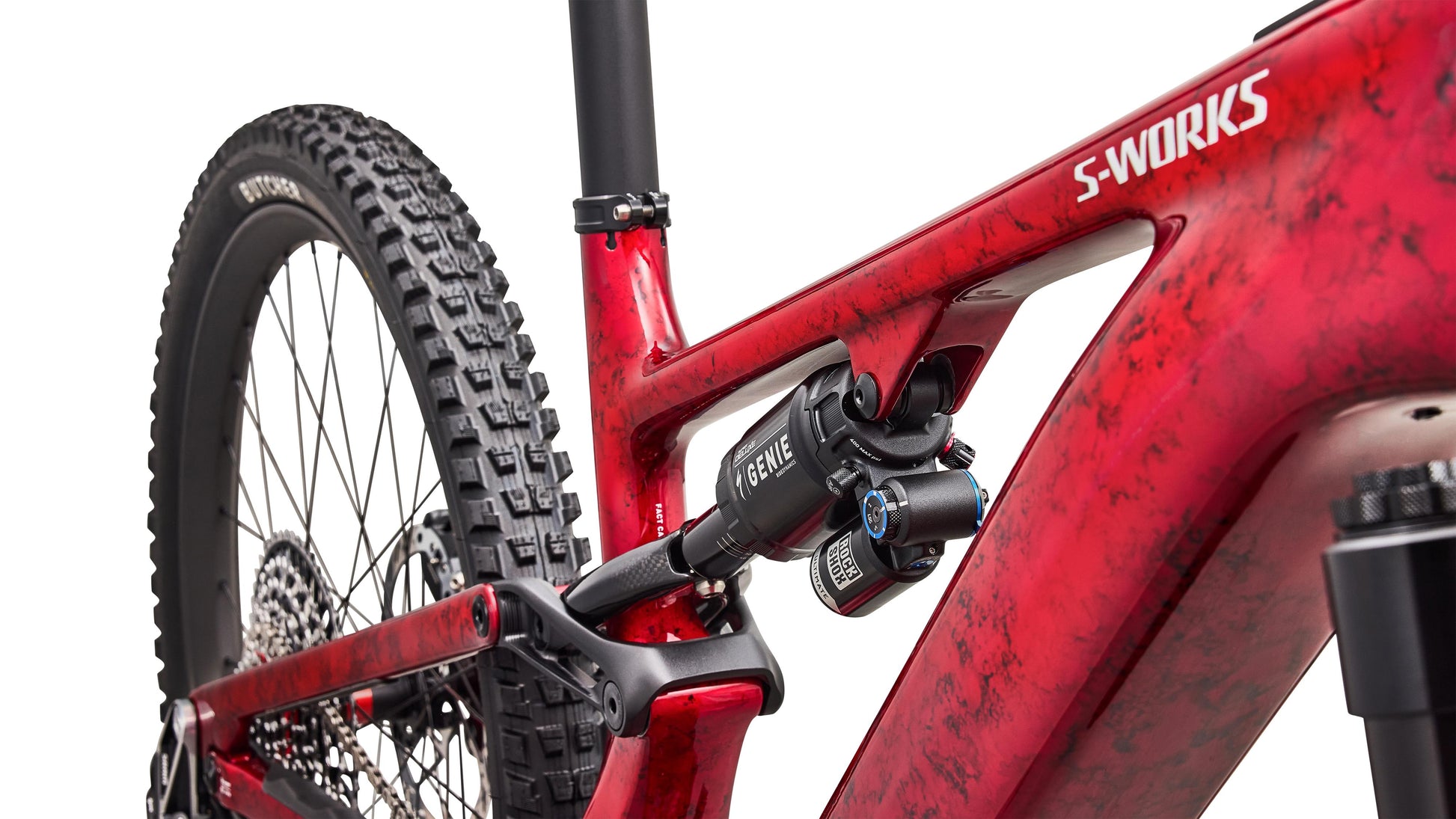 2027 Specialized S-Works Turbo Levo 4 - Gloss Red Tint / Silver Dust / Metallic White Silver