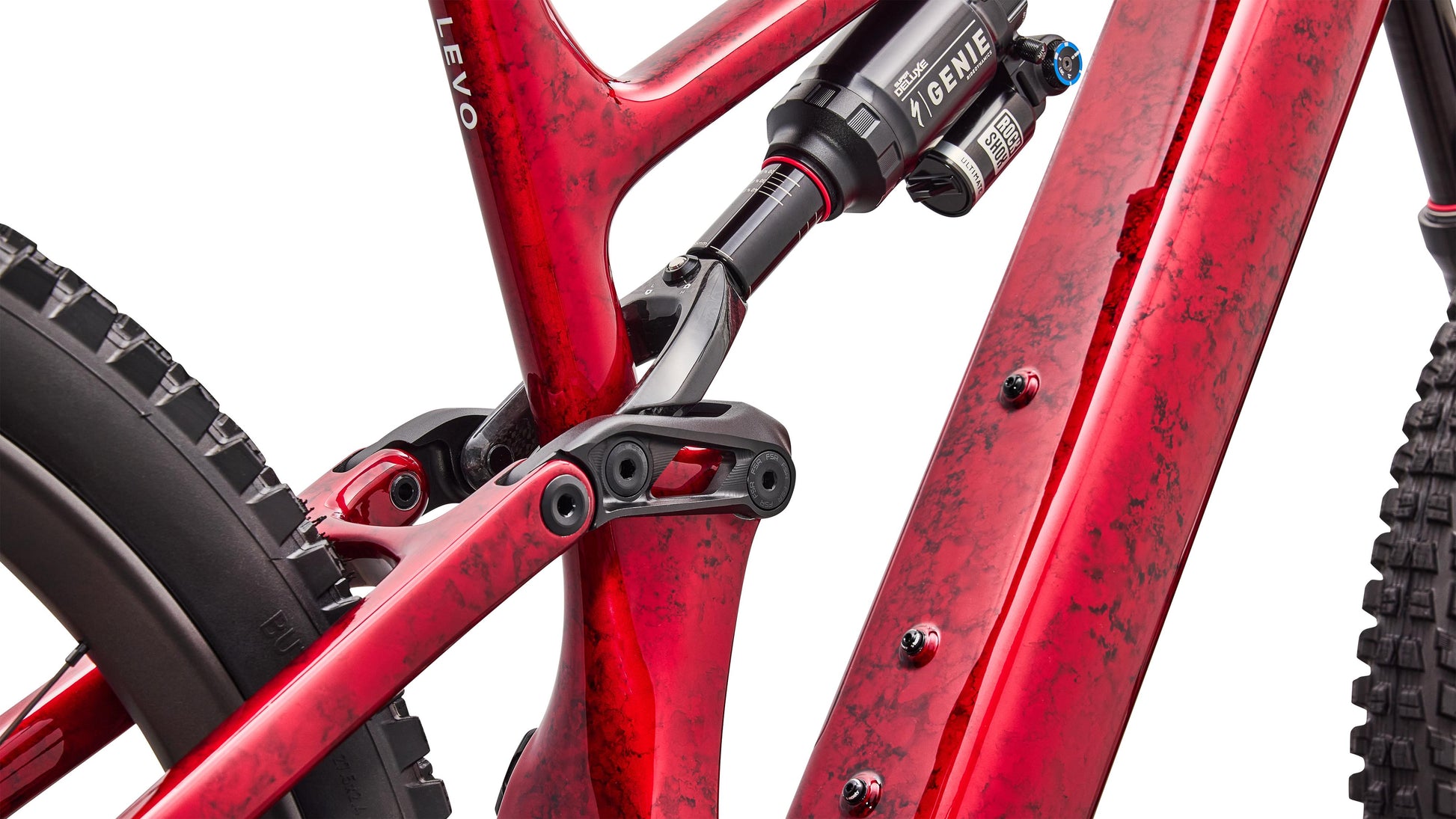 2027 Specialized S-Works Turbo Levo 4 - Gloss Red Tint / Silver Dust / Metallic White Silver