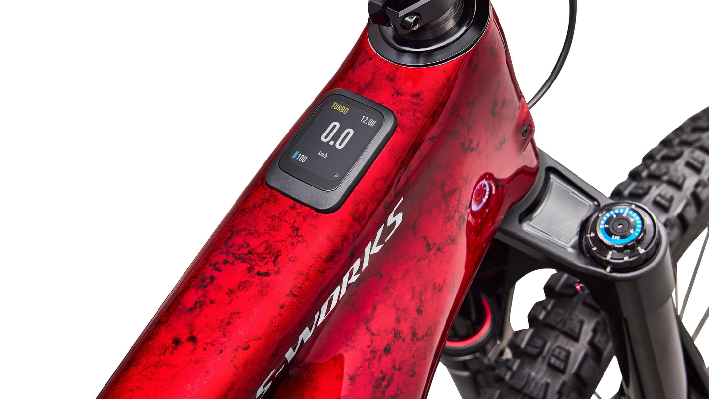 2027 Specialized S-Works Turbo Levo 4 - Gloss Red Tint / Silver Dust / Metallic White Silver