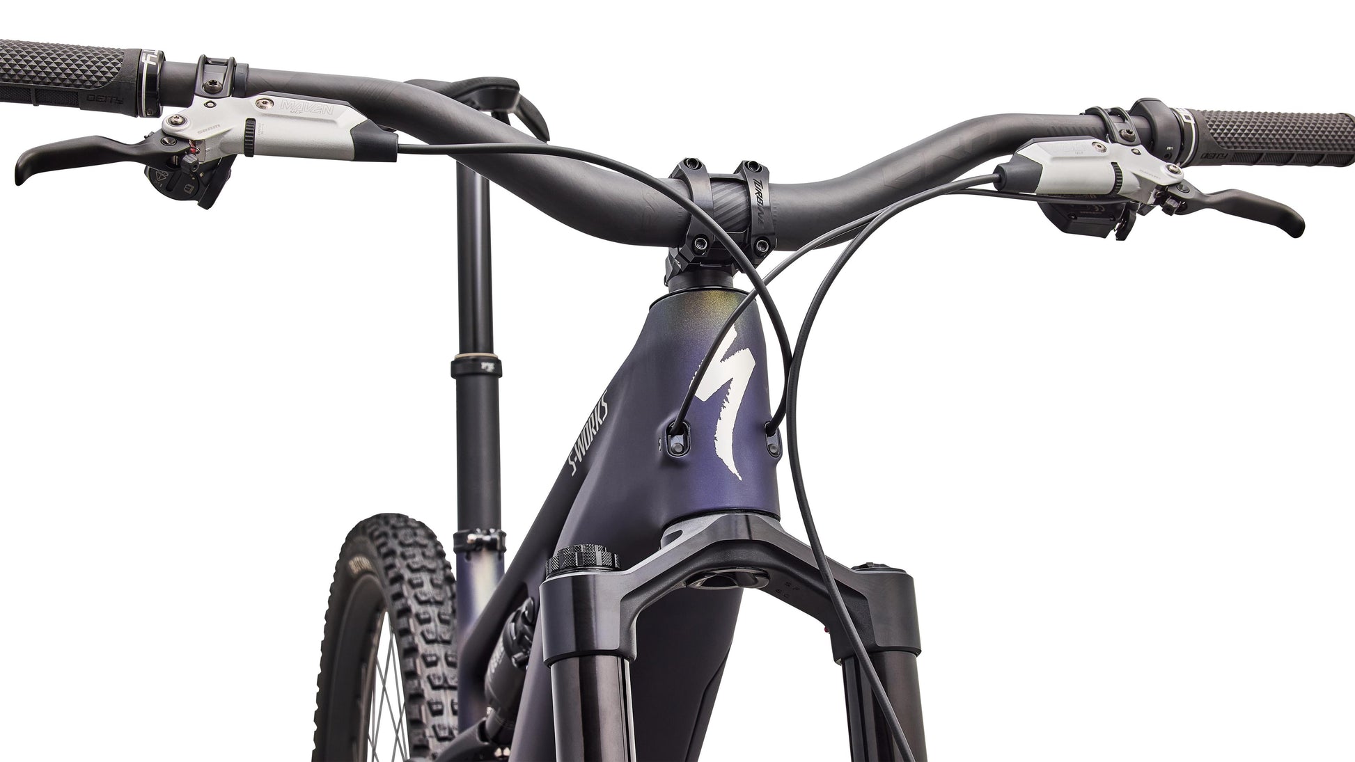 2027 Specialized S-Works Turbo Levo 4 - Satin Blue Tint / Chrome