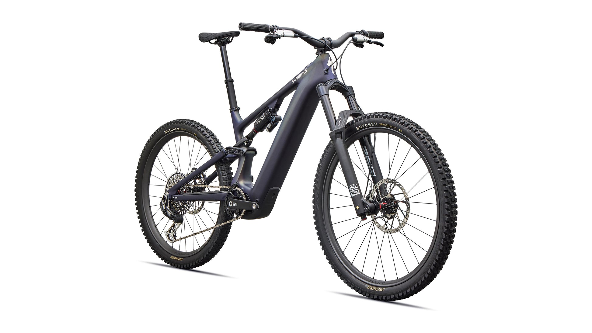 2027 Specialized S-Works Turbo Levo 4 - Satin Blue Tint / Chrome