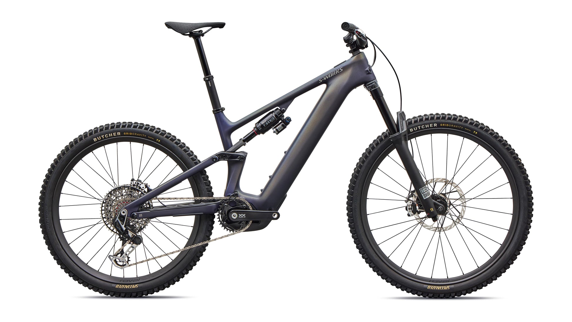2027 Specialized S-Works Turbo Levo 4 - Satin Blue Tint / Chrome