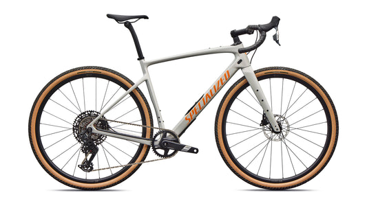 2026 Specialized Diverge 4 Comp Carbon - SRAM Apex AXS/S1000 - Dolomite Metallic / Orange Zest