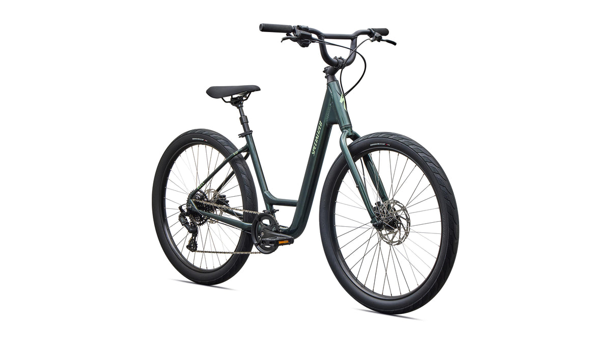 2027 Specialized Roll 3.0 Low Entry - Gloss Oak Green Metallic / Powdered Lime