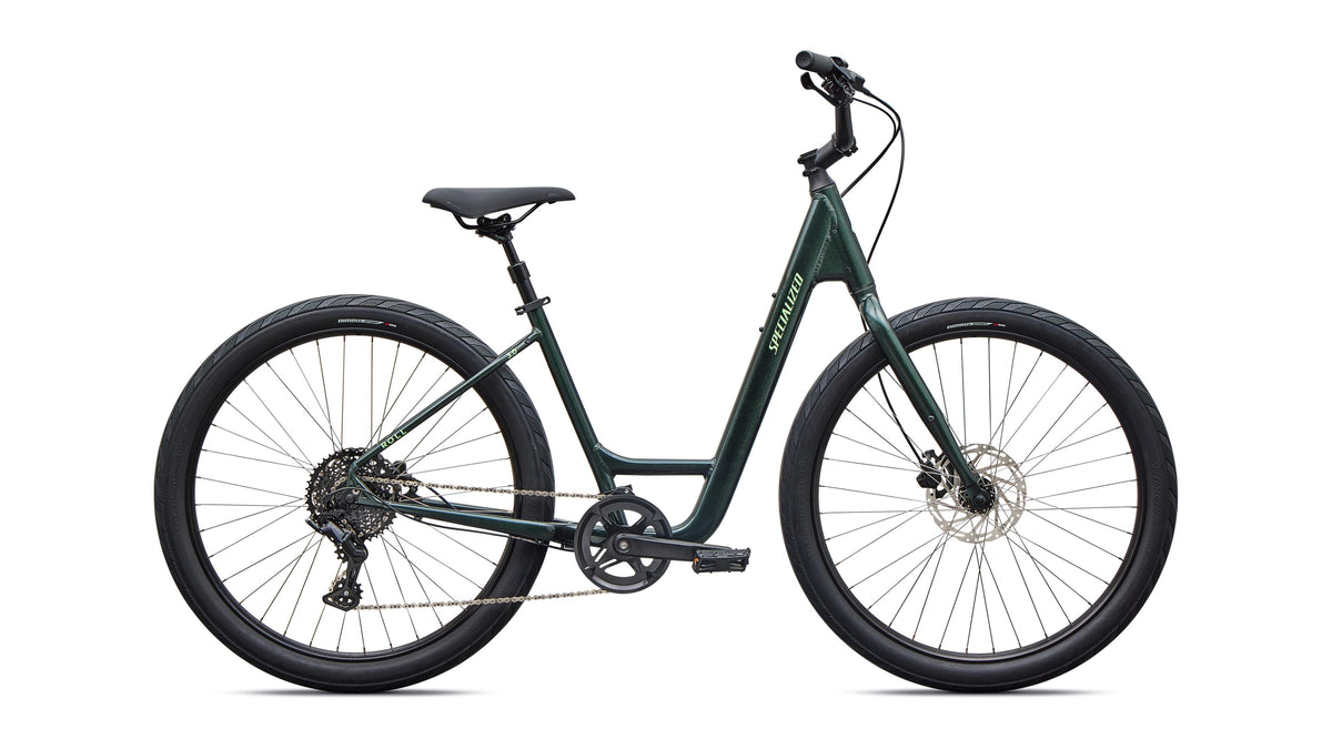 2027 Specialized Roll 3.0 Low Entry - Gloss Oak Green Metallic / Powdered Lime