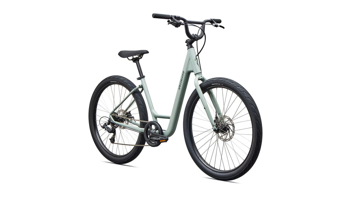 2027 Specialized Roll 2.0 Low Entry - Gloss Agave Grey / Bottle Green