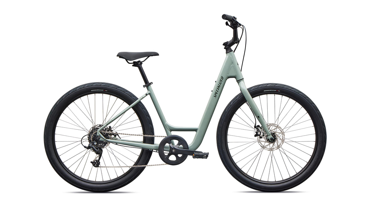 2027 Specialized Roll 2.0 Low Entry - Gloss Agave Grey / Bottle Green