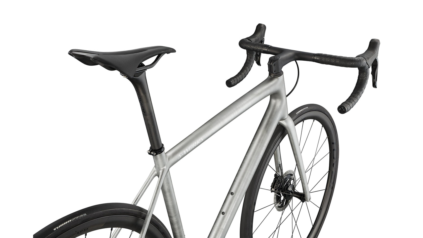 Specialized S-Works Aethos - Founder's Edition - Satin Brushed Liquid Silver / Holographic 54