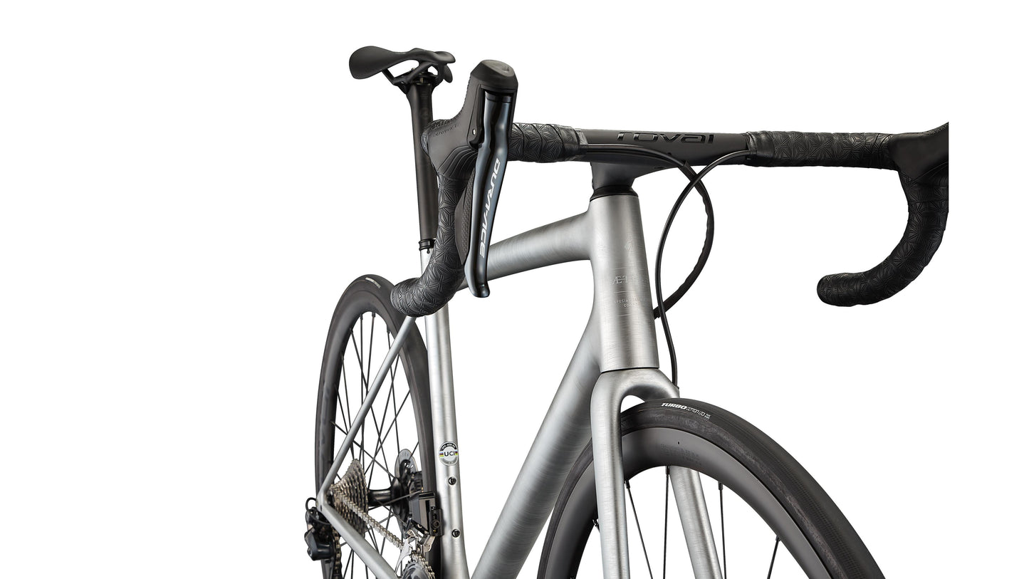 Specialized S-Works Aethos - Founder's Edition - Satin Brushed Liquid Silver / Holographic 54