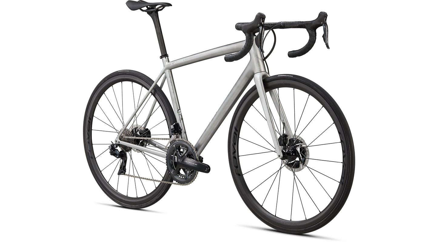 Specialized S-Works Aethos - Founder's Edition - Satin Brushed Liquid Silver / Holographic 56