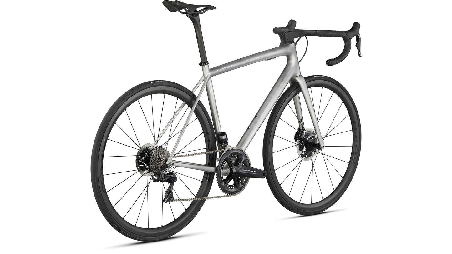 Specialized S-Works Aethos - Founder's Edition - Satin Brushed Liquid Silver / Holographic 49