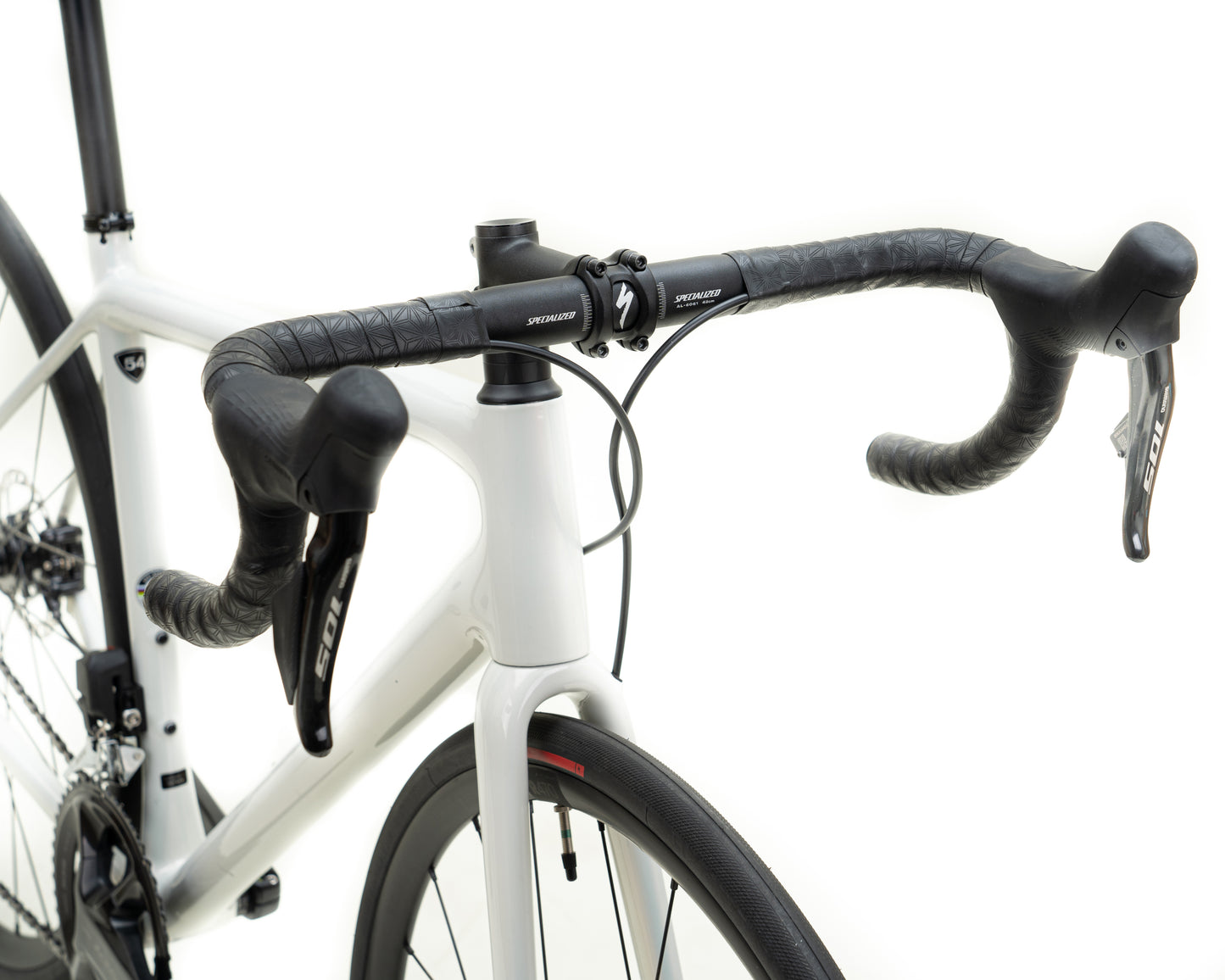 [NEW OTHER] 2023 Specialized Aethos Comp RedGstPrl/DuneWht/DuneWht 54