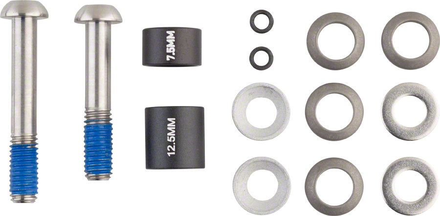POST SPACER SET - 20 S (FRONT 180/REAR 160), INCLUDES TITANIUM T25 CALIPER MOUNTING BOLTS (STANDARD)