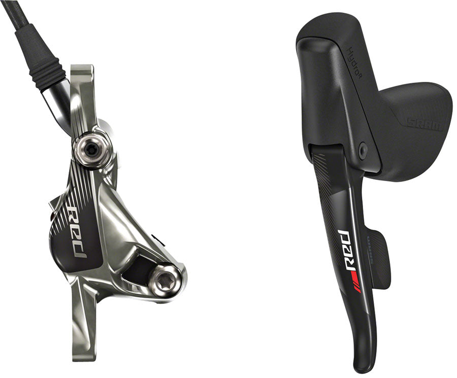 SRAM RED 22 FLAT MOUNT HYDRAULIC DISC BRAKE WITH REAR SHIFTER, 1800MM HOSE, ROTOR SOLD SEPARATELY