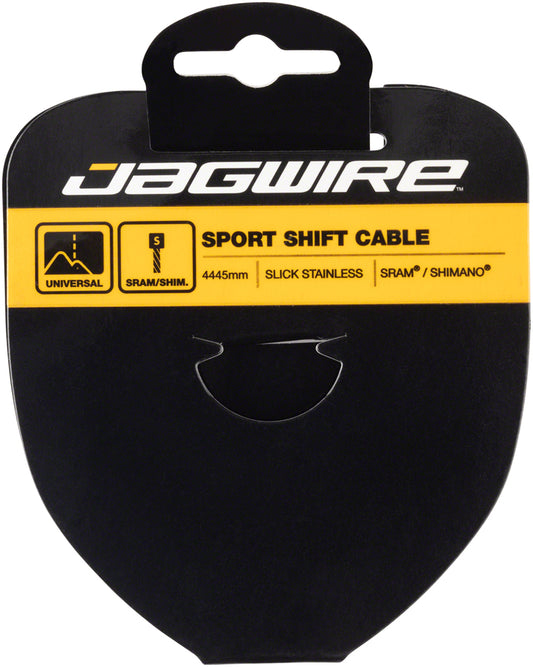 JAGWIRE SPORT SHIFT CABLE - 1.1 X 4445MM SLICK STAINLESS STEEL FOR SRAM/SHIMANO TANDEM