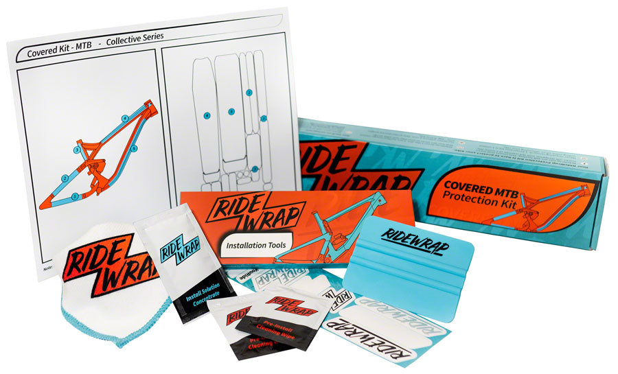 RideWrap Covered Dual Suspension MTB Frame Protection Kit