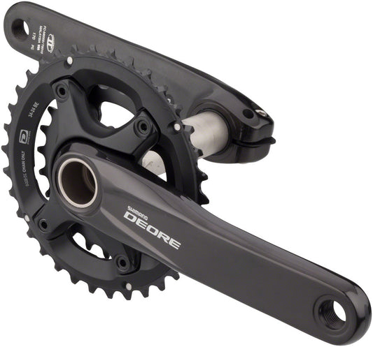 Shimano FC-M6000-2 Crankset 170mm 10-Sp 34/24t 96/64 BCD Hollowtech II Spindle Interface Blk