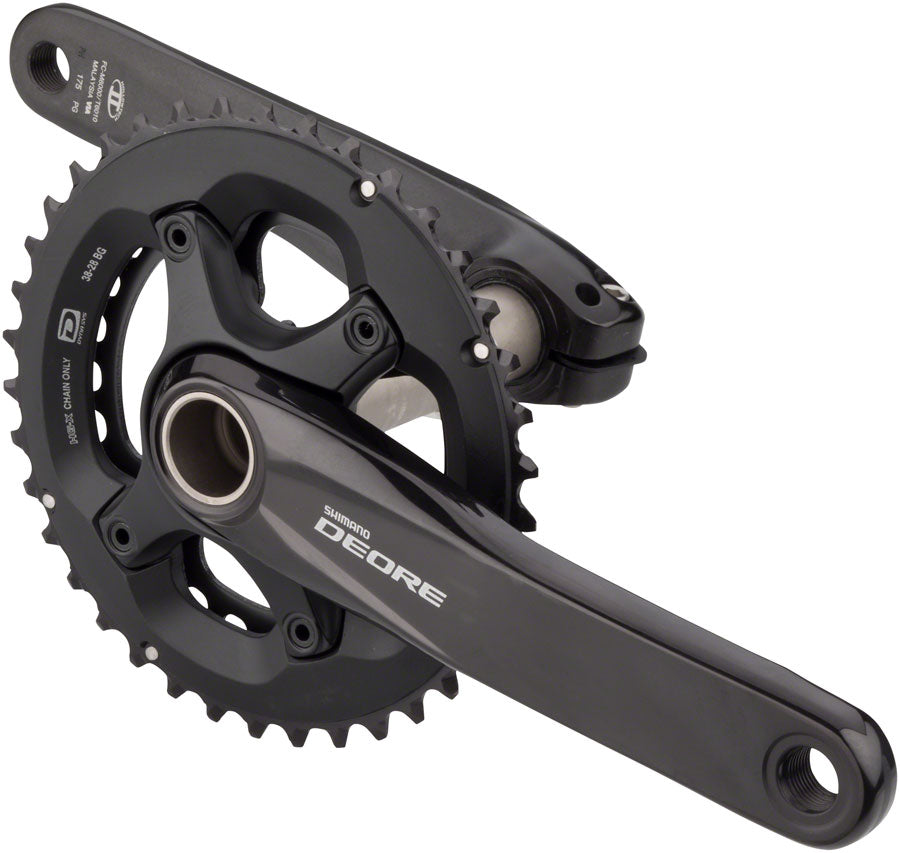 SHIMANO FC-M6000-2 CRANKSET - 175MM 10-SPEED 38/28T 96/64 BCD HOLLOWTECH II SPINDLE INTERFACE BLACK