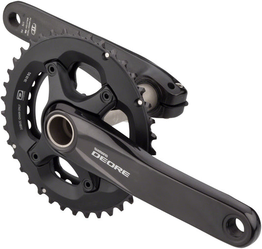 SHIMANO FC-M6000-2 CRANKSET - 175MM 10-SPEED 38/28T 96/64 BCD HOLLOWTECH II SPINDLE INTERFACE BLACK