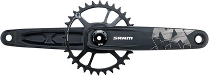 Sram Crank NX Eagle Fat Bike 4" DUB 12s w Direct Mount 30t X-SYNC 2 Steel Chainring Black (DUB Cups/Bearings Not Included)