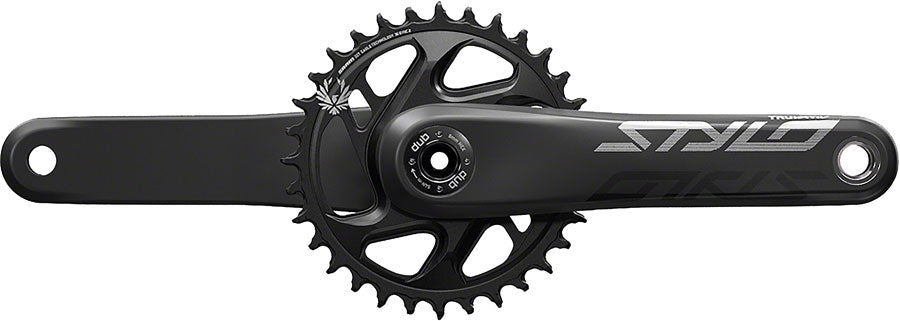 Sram Truvativ Crank Stylo Carbon Eagle Fat Bike 5" DUB 12s 175 w Direct Mount 30t X-SYNC 2 Chainring Black (DUB Cups/Bearings Not Included)