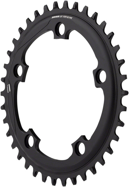 Sram Chain Ring X Sync 11 Speed 110 Alum Black Bb30 Or Gxp - Black