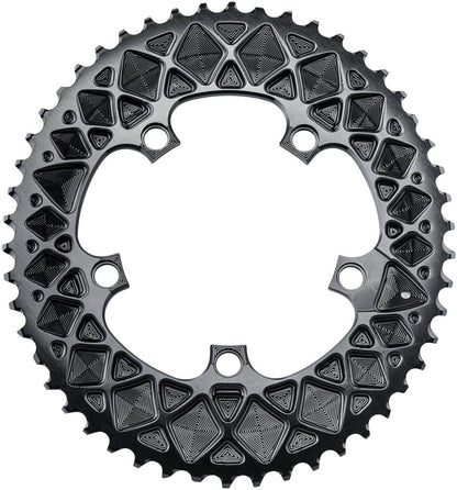 absoluteBLACK Premium Oval 110 BCD 5-Bolt Road Chainring for SRAM