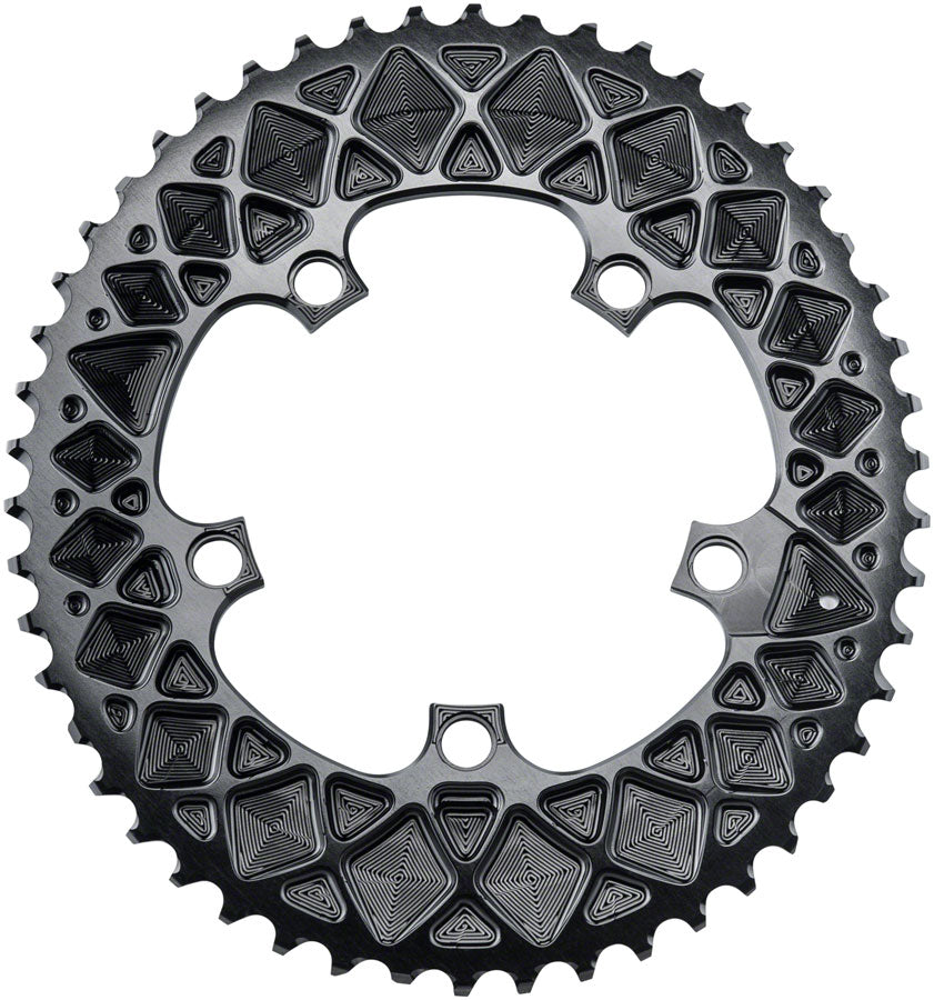 absoluteBLACK Premium Oval 110 BCD 5-Bolt Road Chainring for SRAM
