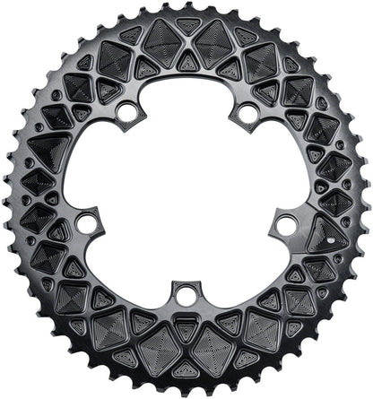 absoluteBLACK Premium Oval 110 BCD 5-Bolt Road Chainring for SRAM