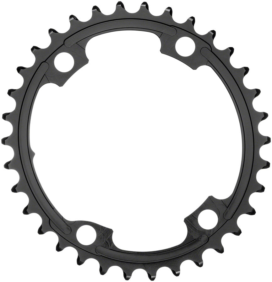 absoluteBLACK Premium Oval 110 BCD 4-Bolt Road Chainring for Shimano M9100/8000