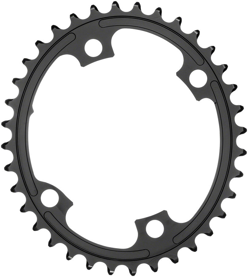 absoluteBLACK Premium Oval 110 BCD 4-Bolt Road Chainring for Shimano M9100/8000